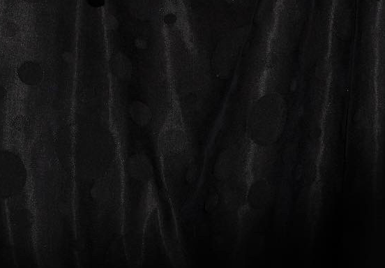 Dots imprinted silk abaya