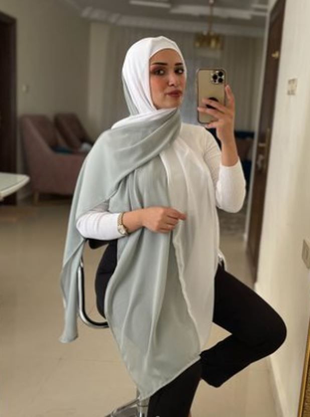 2 Colours Gorgette Hijab/حجاب جورجيت لونين - 1