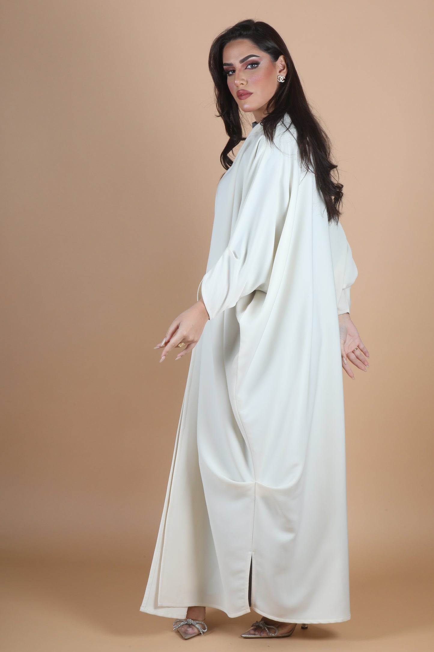 Off white abaya