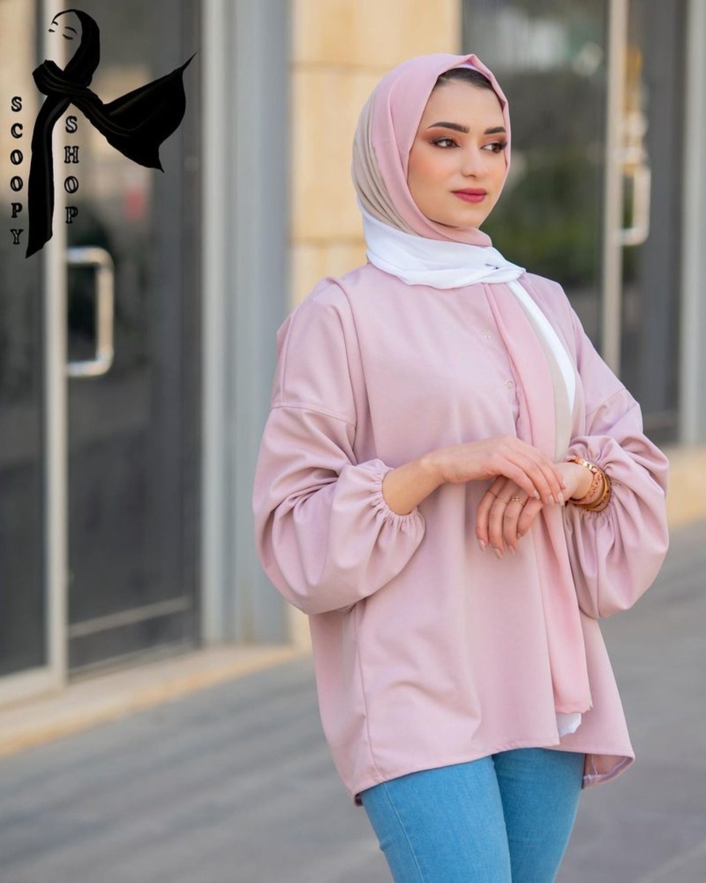 3 Colours Gorgette Hijab/حجاب جورجيت 3 الوان  - 1